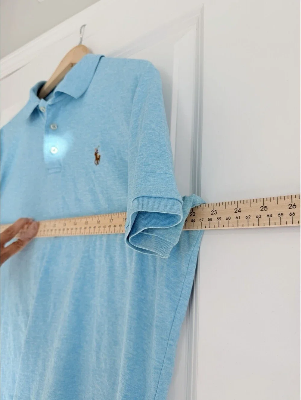 Polo Ralph Lauren Classic Fit Polo Shirt Light Blue Men’s  Size M Logo Preppy